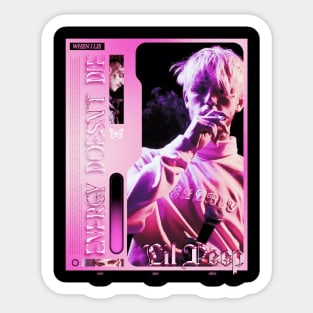 Lil Peep Energy Doesn't Die Sticker